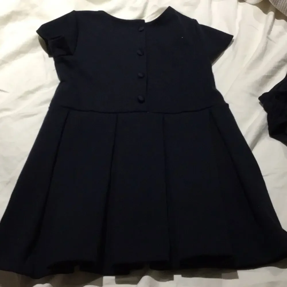 Ralph Lauren navy box pleat dress 24M worn once